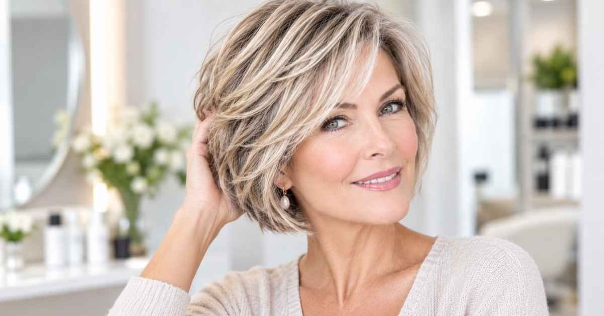 Layered Bob Hairstyles for Over 60