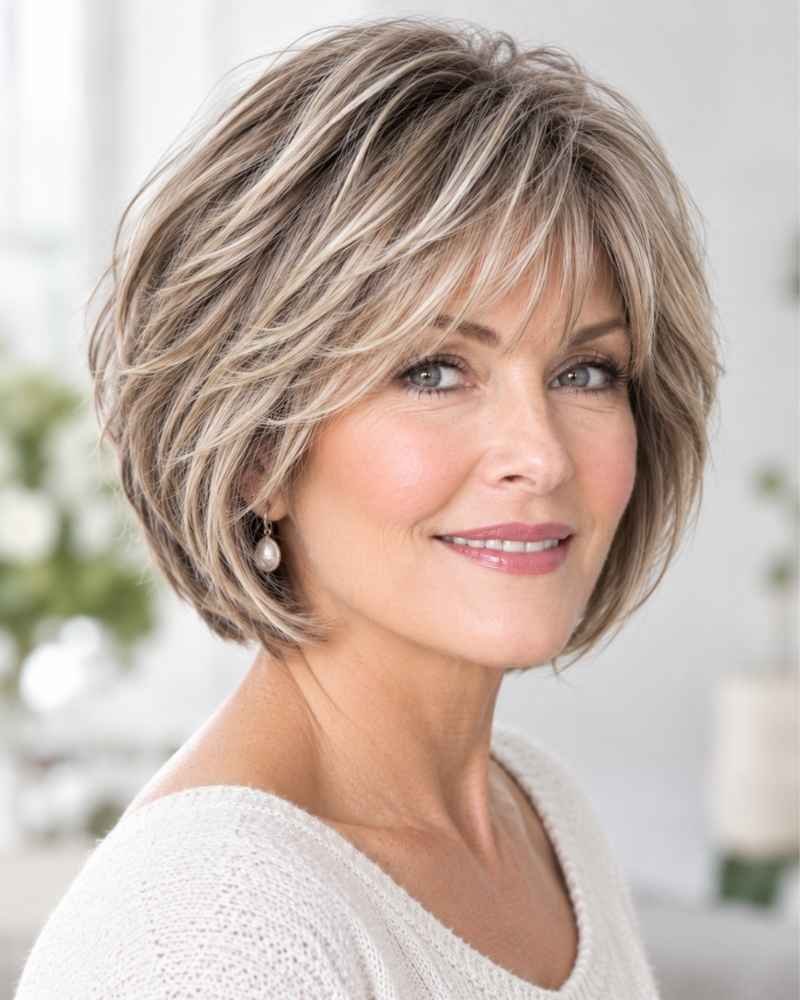 Layered Bob Hairstyles for Over 60: 7 Stunning Secrets 9 Layered Bob Hairstyles for Over 60
