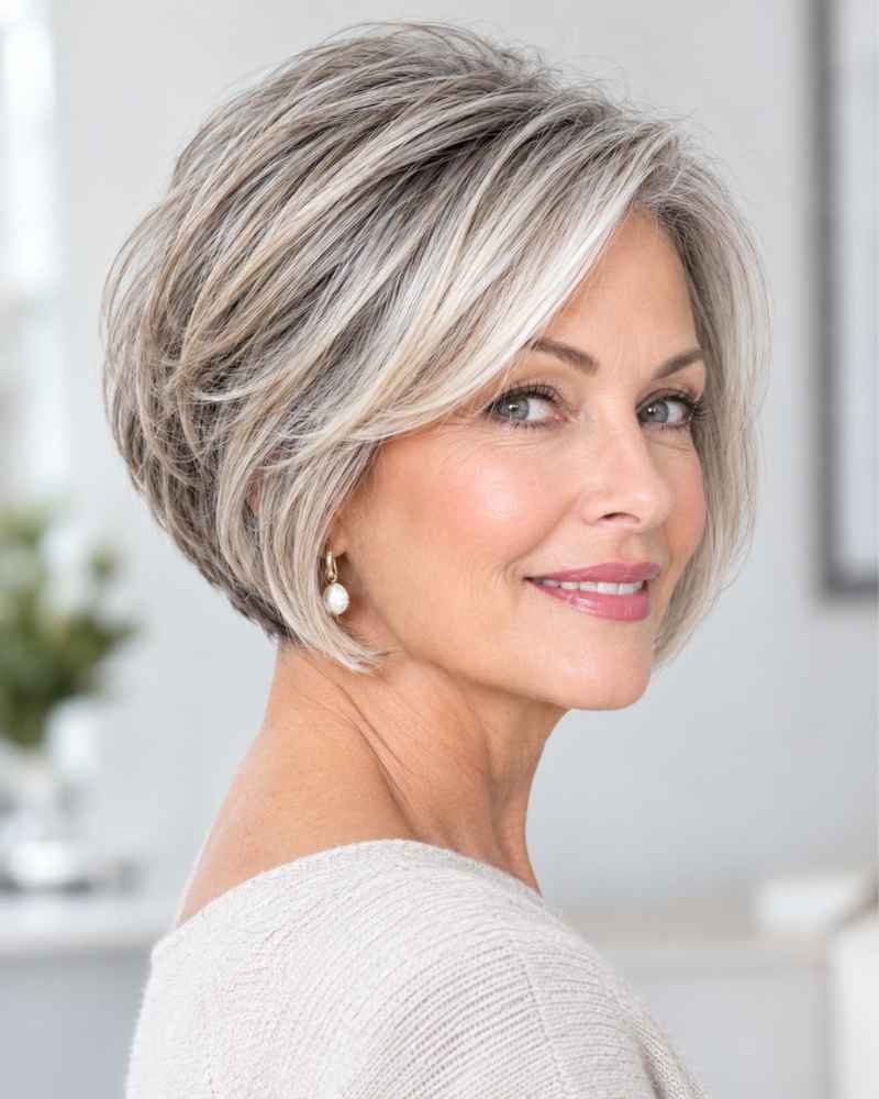 Layered Bob Hairstyles for Over 60: 7 Stunning Secrets 4 Layered Bob Hairstyles for Over 60
