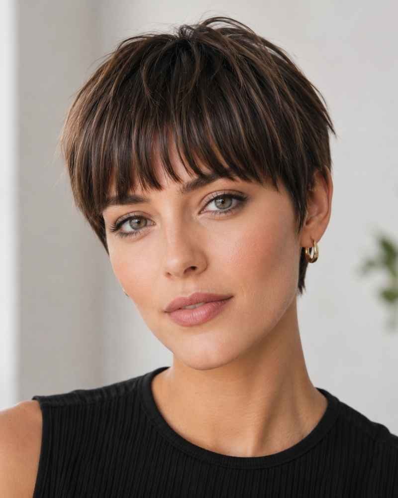 Short Hair Short Fringe: 8 Ways To Style Modern Bangs 12 Short Hair Short Fringe
