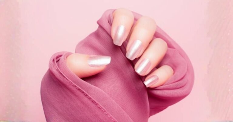 pink chrome nails