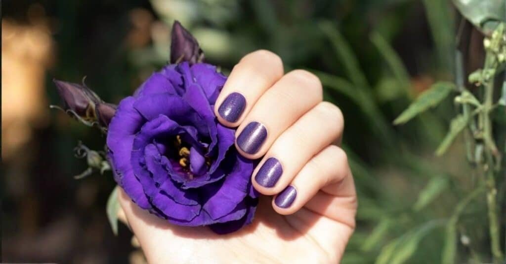 purple color nail art designs
