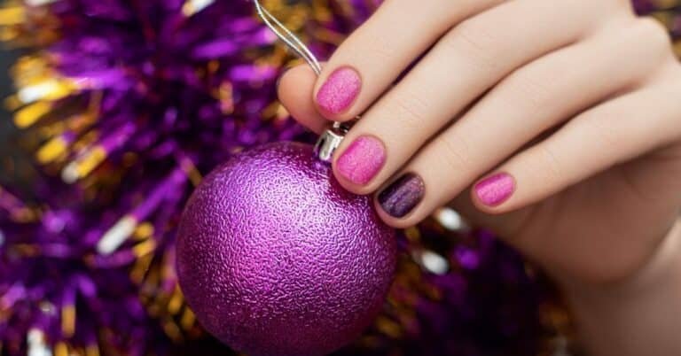 purple color nail art designs