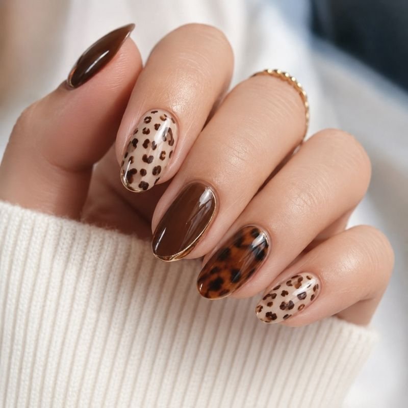 Brown Nails