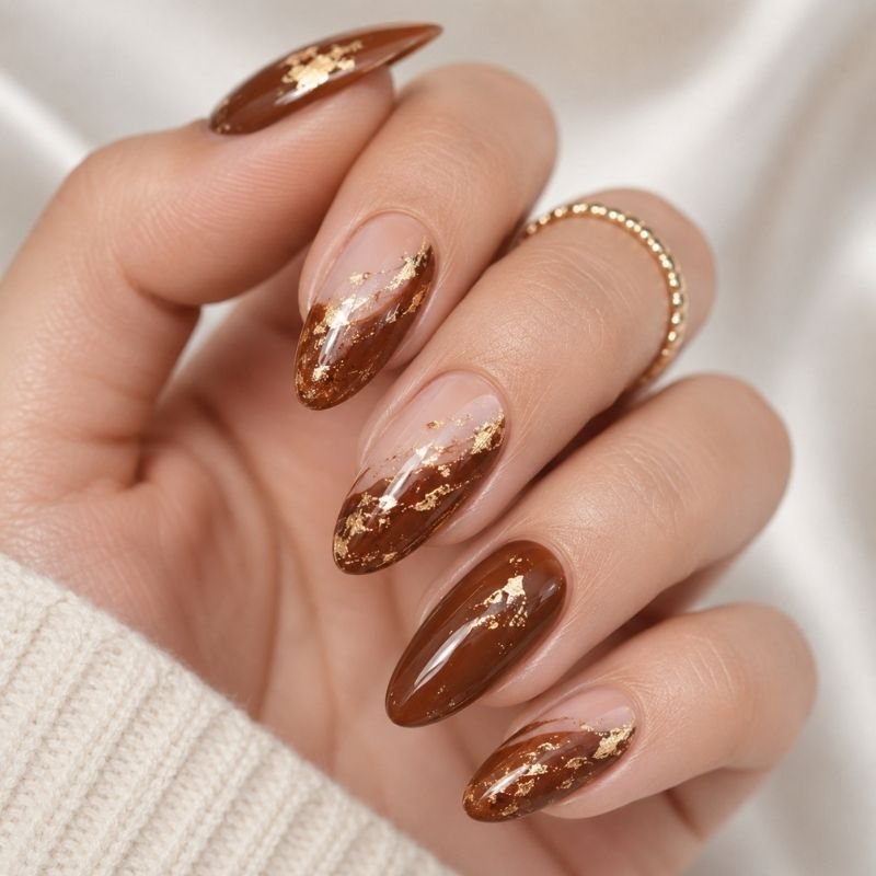 Brown Nails