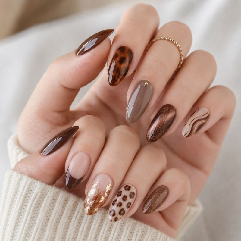 Brown Nails