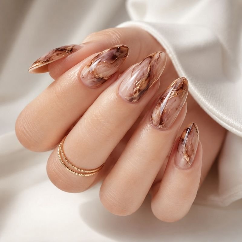 Brown Nails