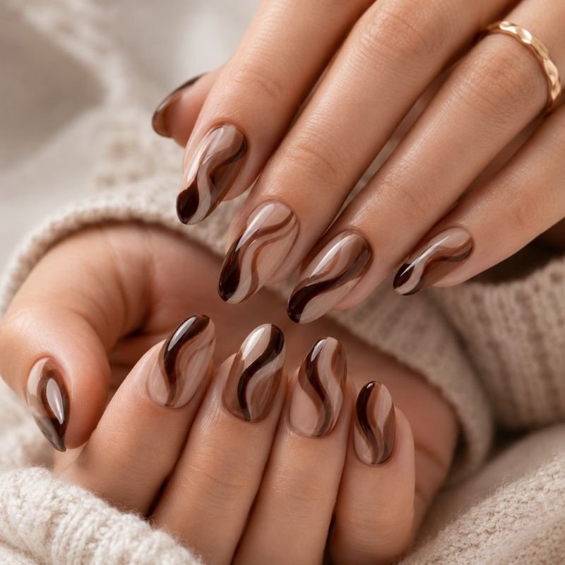 Brown Nails