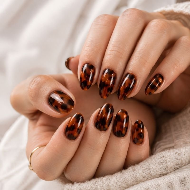 Brown Nails