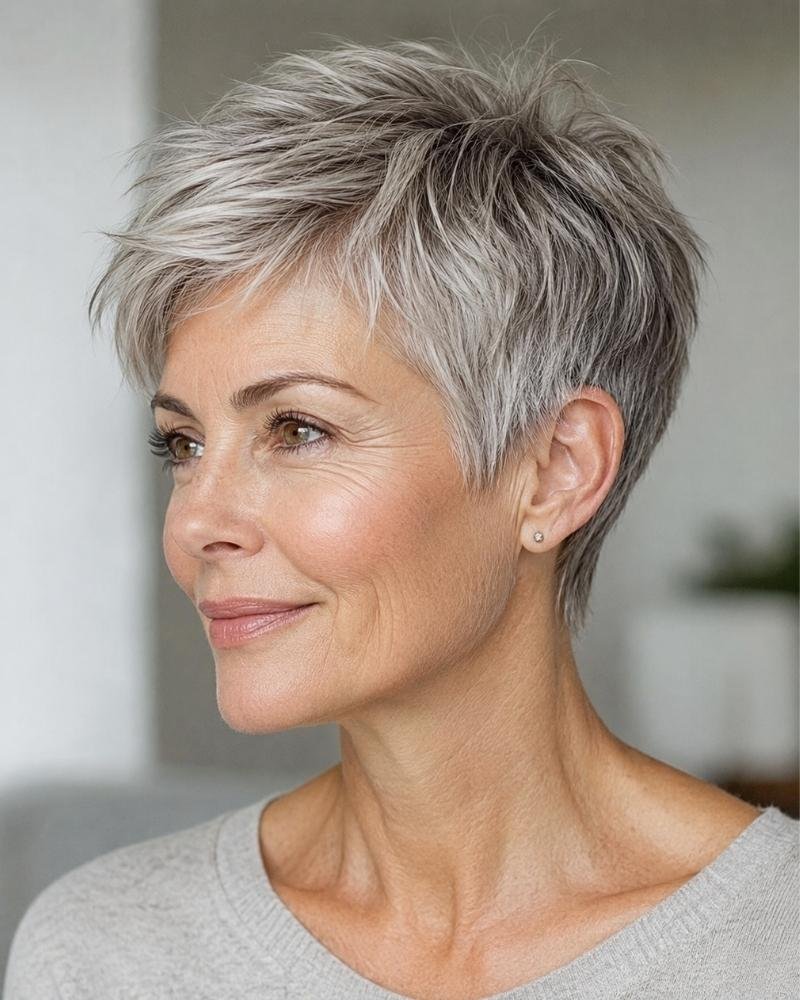 Pixie Haircuts Over 50: 12 Stunning Styles You Will Love 7 Pixie Haircuts Over 50