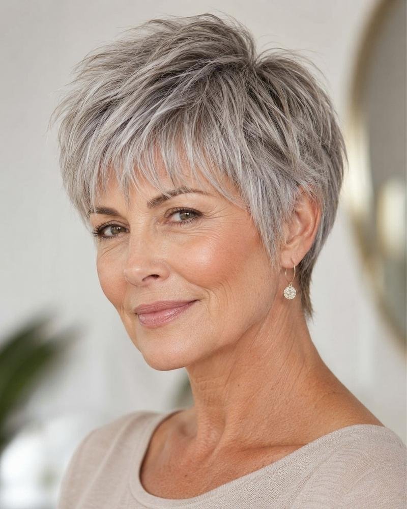 Pixie Haircuts Over 50: 12 Stunning Styles You Will Love 9 Pixie Haircuts Over 50