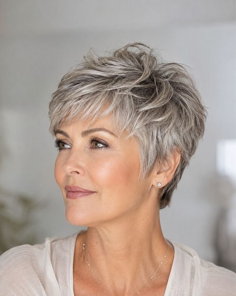 Pixie Cut Over 50