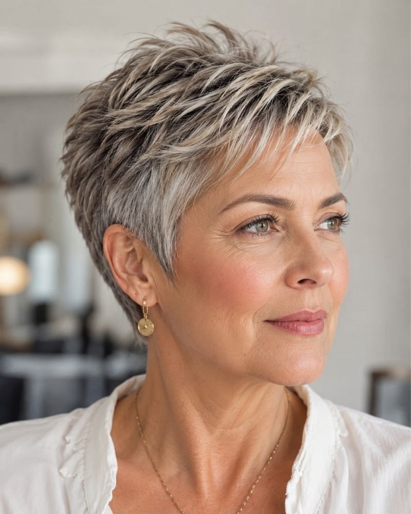 Pixie Cut Over 50