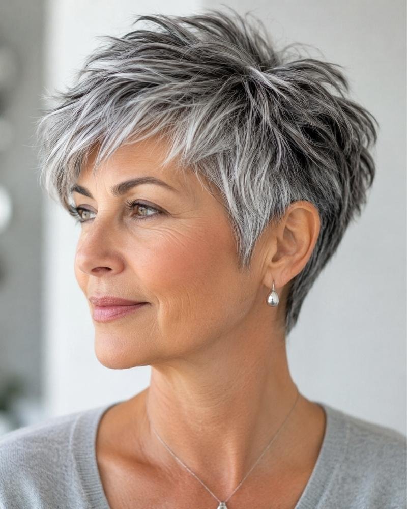 Pixie Cut Over 50
