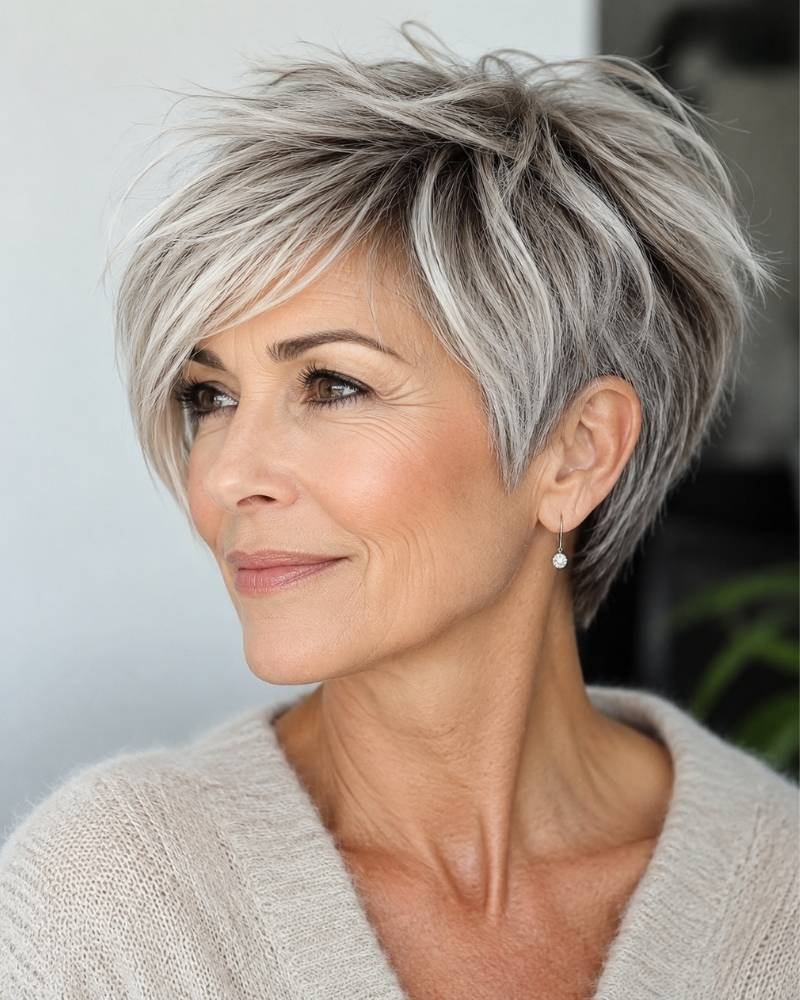 Pixie Cut Over 50