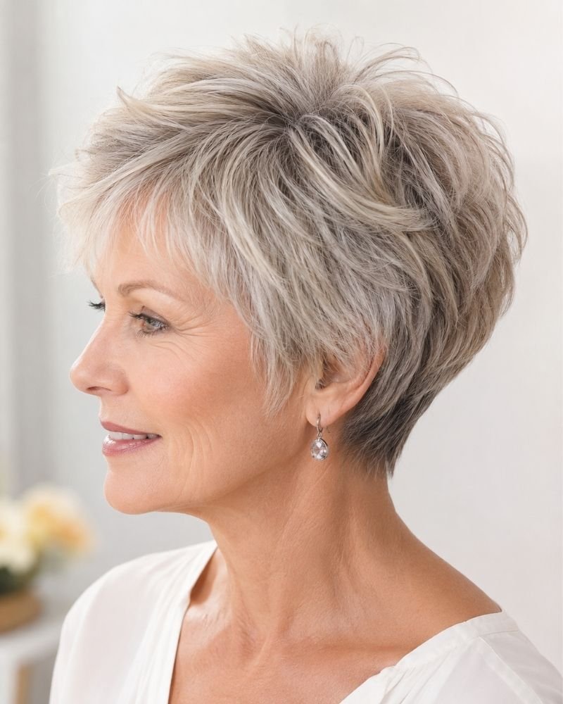 Pixie Cut Over 50